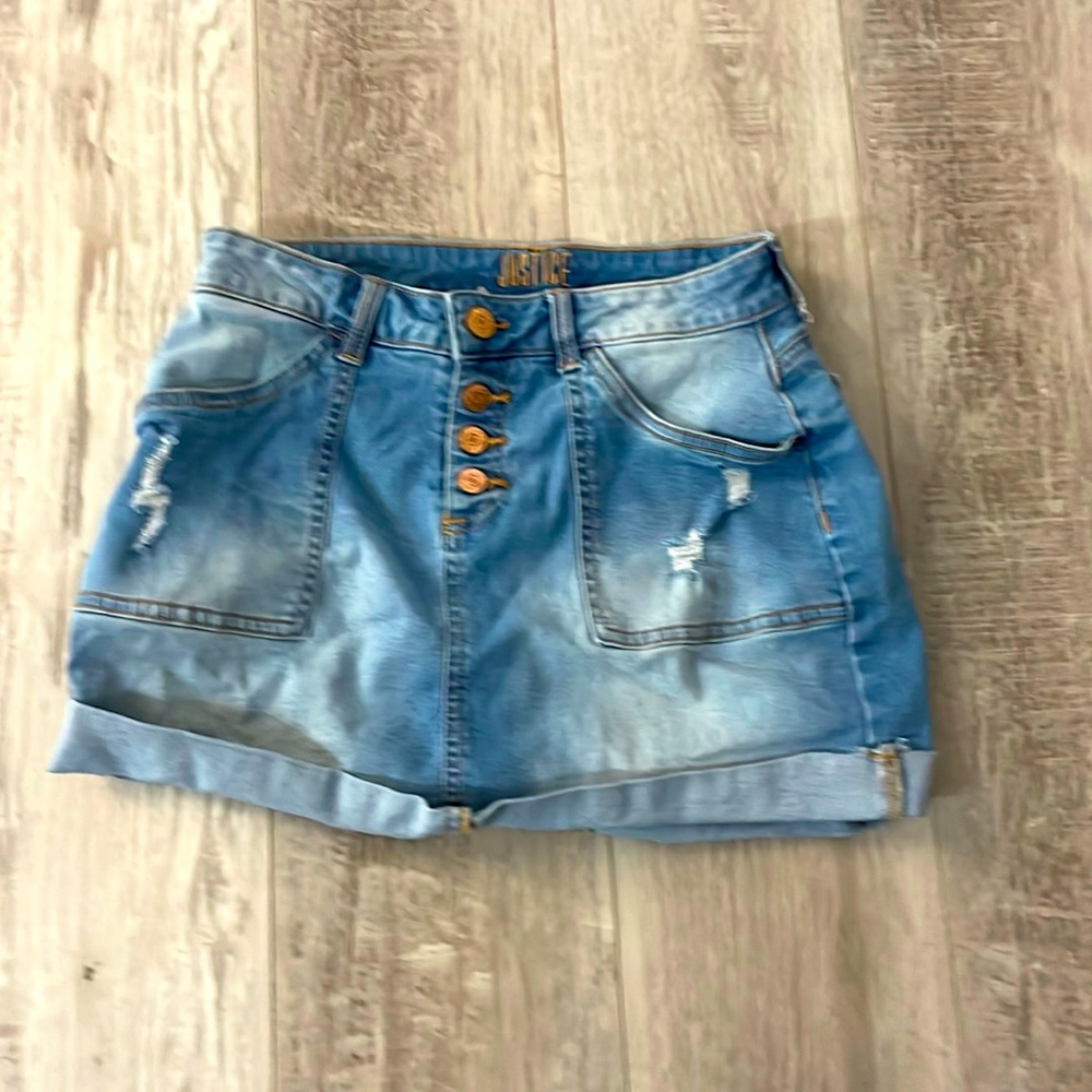 Denim short/skirt from justice
